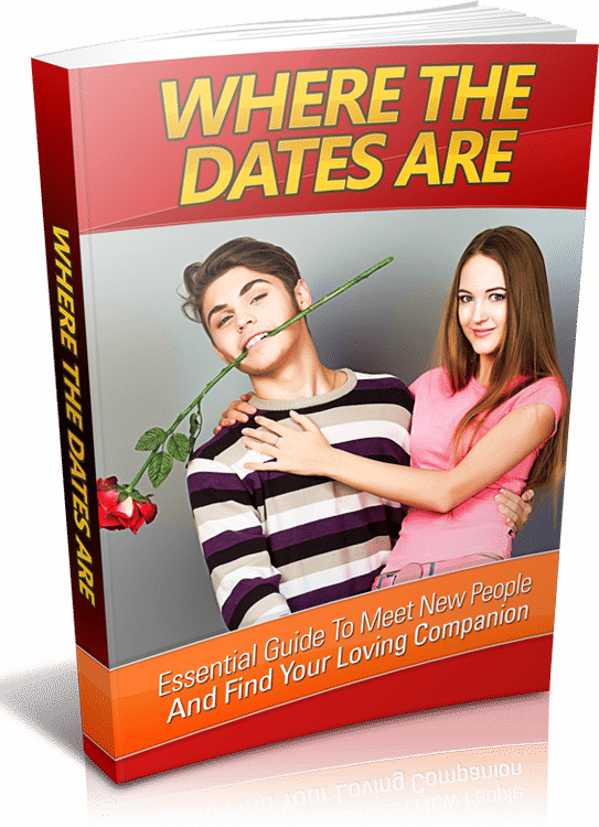 Digital dating guide book cover with resell rights for meeting people