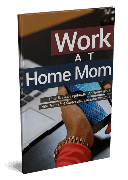 Work from home mom PLR eBook with editable source doc and eCover PSD files
