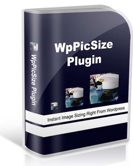 WpPicSize plugin image resizer tool for fast on-the-fly resizing with PLR/MRR rights
