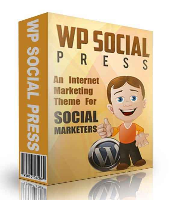 WP Social Media Press Theme – premium WordPress theme for marketers with PLR resell rights