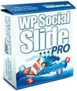 WP Social Slide Pro plugin interface showing social traffic and viral marketing features