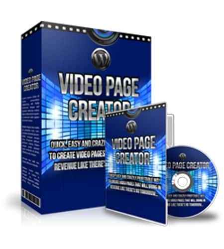WP Video Page Creator plugin demo showing video profit page creation dashboard