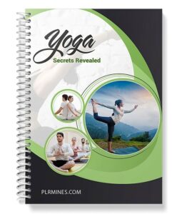 Yoga Secrets Revealed PLR eBook cover - ancient yoga philosophy for mind-body wellness and resell rights