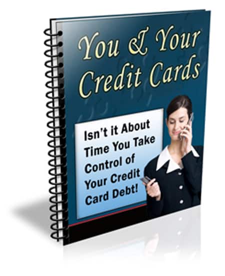 Digital PLR newsletter about managing credit cards and taking control of debt