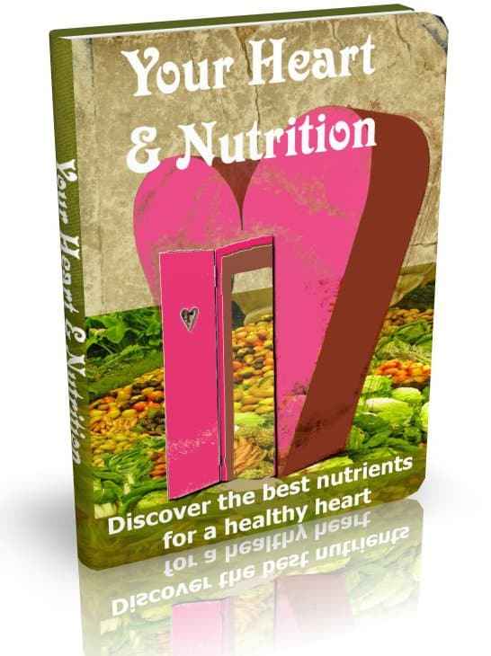 Your Heart and Nutrition ebook cover – PLR digital download with resell rights